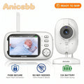 Wireless Video Baby Monitor 3.5" Screen NoWiFi Security Baby Camera with 720P HD Vision Two Way Talk Lullabies for Baby Room