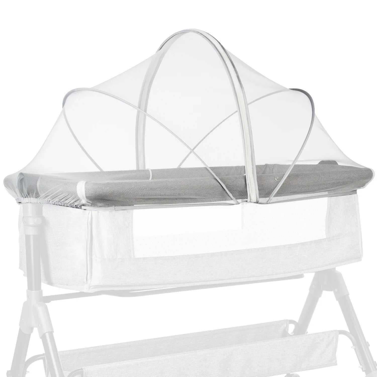 Portable Foldable Crib Tent Breathable Bassinet Mosquito Net Cover for Home Keeps Cats/Bugs Out While Baby Sleeps Comfortably