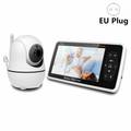 5.0 Inch Baby Monitor with Camera Wireless Video Nanny 720P HD Security Night Vision Temperature Sleep Remote  2 Way Audio