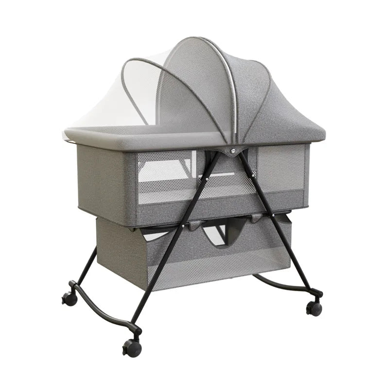 New Modern Design Folding Baby Bedding Set Sleeping Cradle Kids Cribs Sleeper Swing Beds Baby Bassinet Bedside Crib for New Born