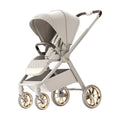 Four-wheel Shock-absorbing High-view Foldable Aluminum Alloy Stroller Two-way Can Lie Flat Baby Comfortable Car 0-3 Years Old
