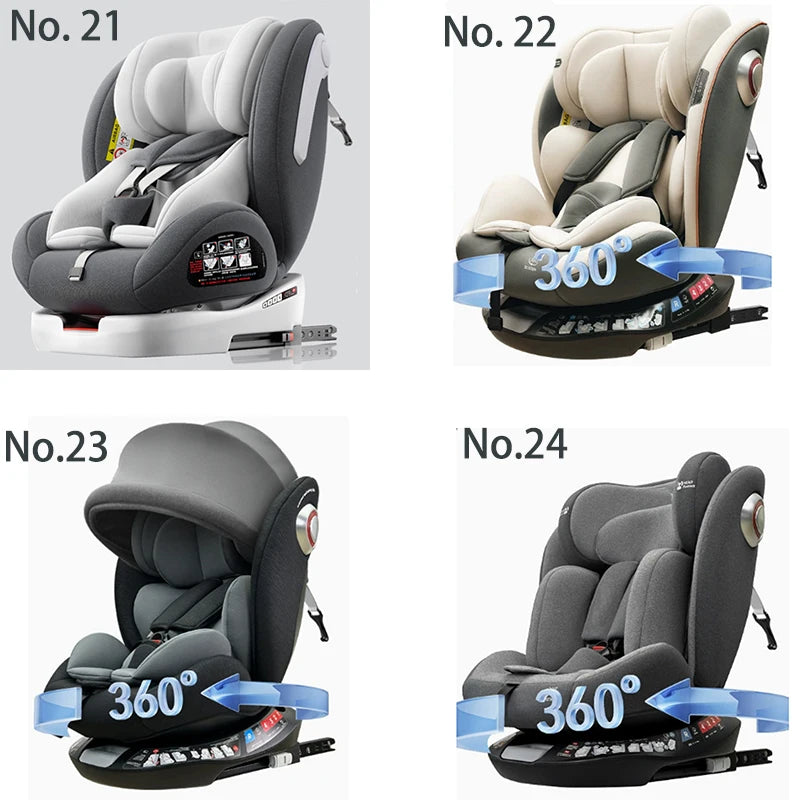 Fast Shipping Factory Supply Custom Logo Group 0+123 Rotate Infant Portable Safety 360 Degree Baby Child Car Seats