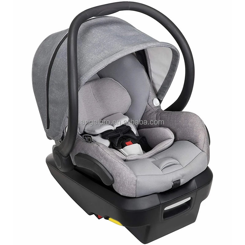 Factory Supply Grey with Black Beige with Blue pink Red Knitted Fabric Plastic Body Baby Newborn Car Seats