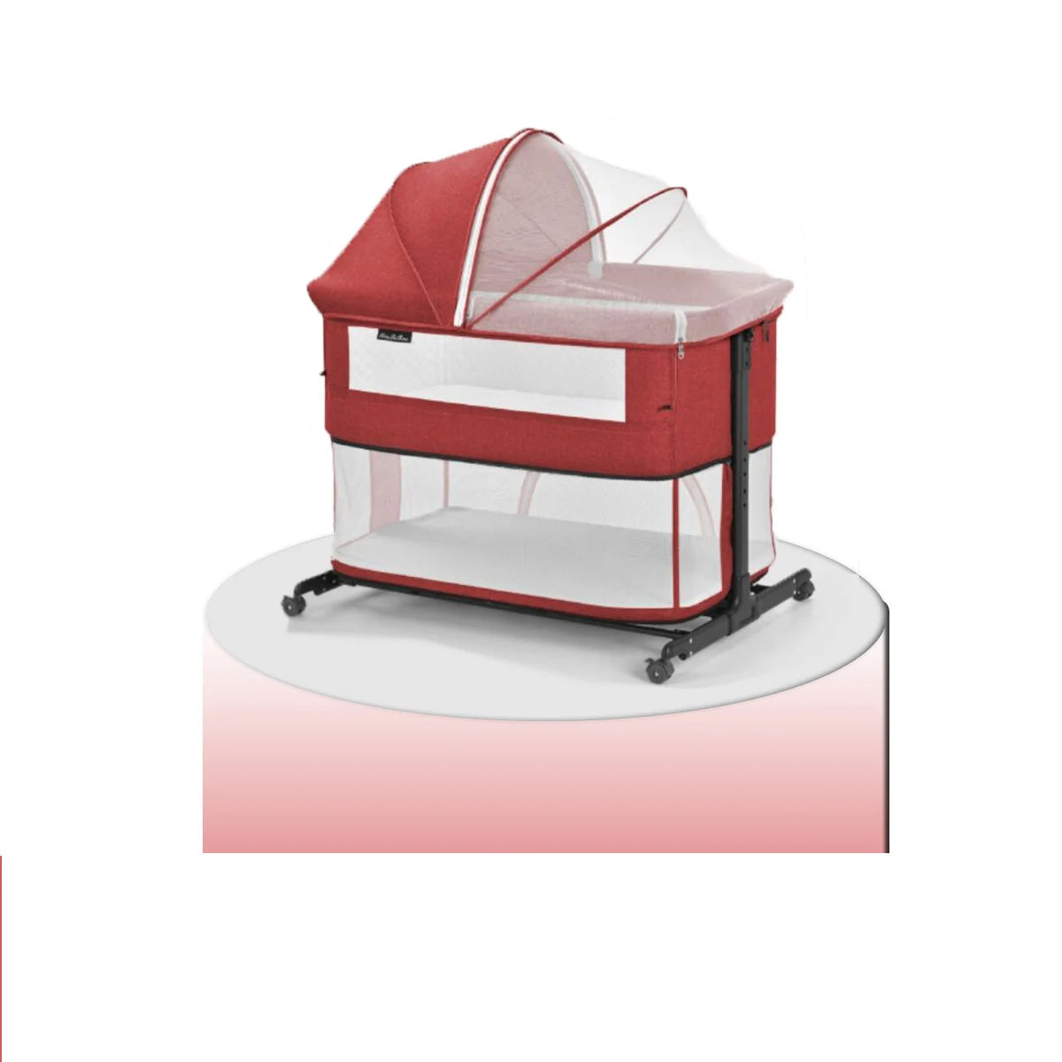 Portable Unisex Foldable Metal Cradle Crib Newborn Mobile Bed & Play Bed Baby Supplies