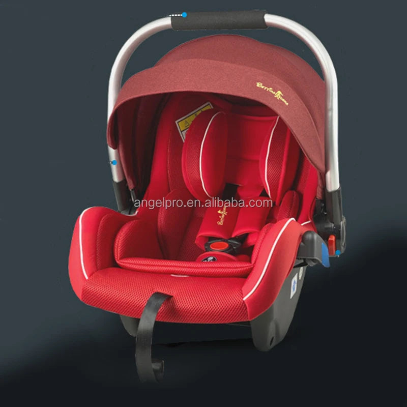 Factory Supply Grey with Black Beige with Blue pink Red Knitted Fabric Plastic Body Baby Newborn Car Seats