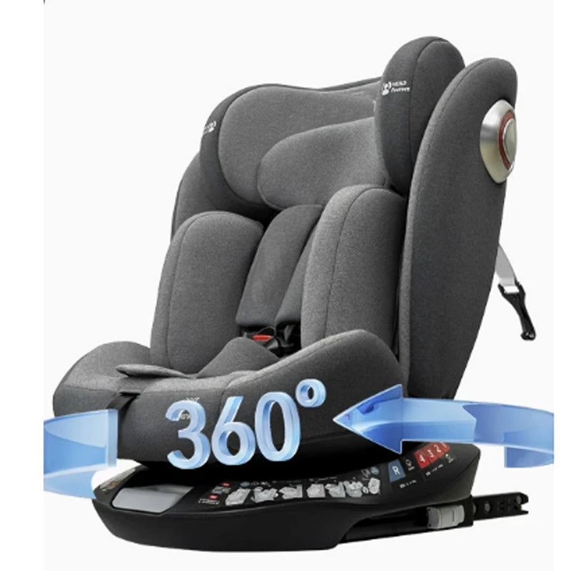 Universal Rotating Child Safety Seat Car-Mounted Reclining Baby Car Seat for Newborns 0-2-3-4-12 Years
