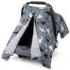 Cartoon Baby Carrier Cover, Winter Warm Shade Canopy, Outdoor Sun Shield Cover for Newborn Stroller & Car Seat