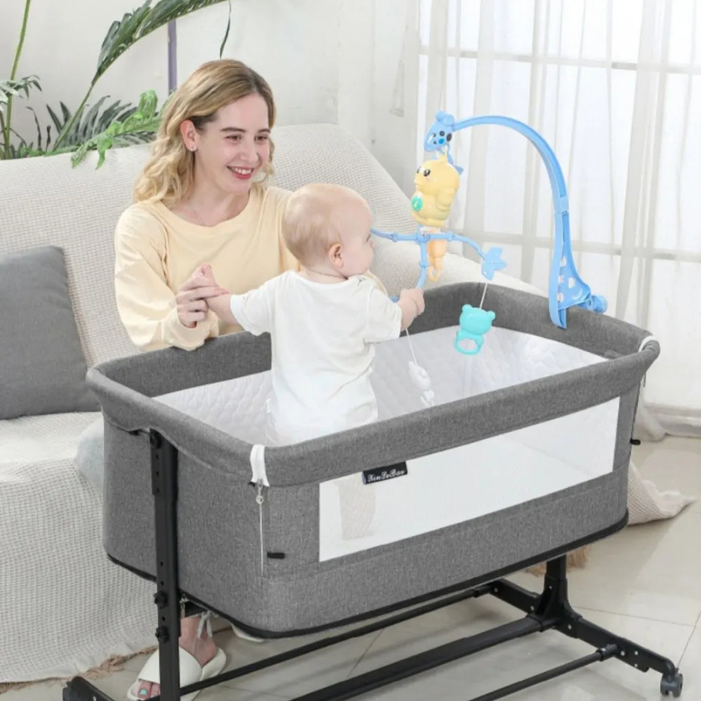 Portable Unisex Foldable Metal Cradle Crib Newborn Mobile Bed & Play Bed Baby Supplies
