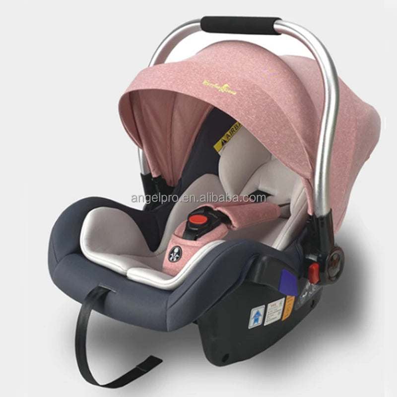 Factory Supply Grey with Black Beige with Blue pink Red Knitted Fabric Plastic Body Baby Newborn Car Seats