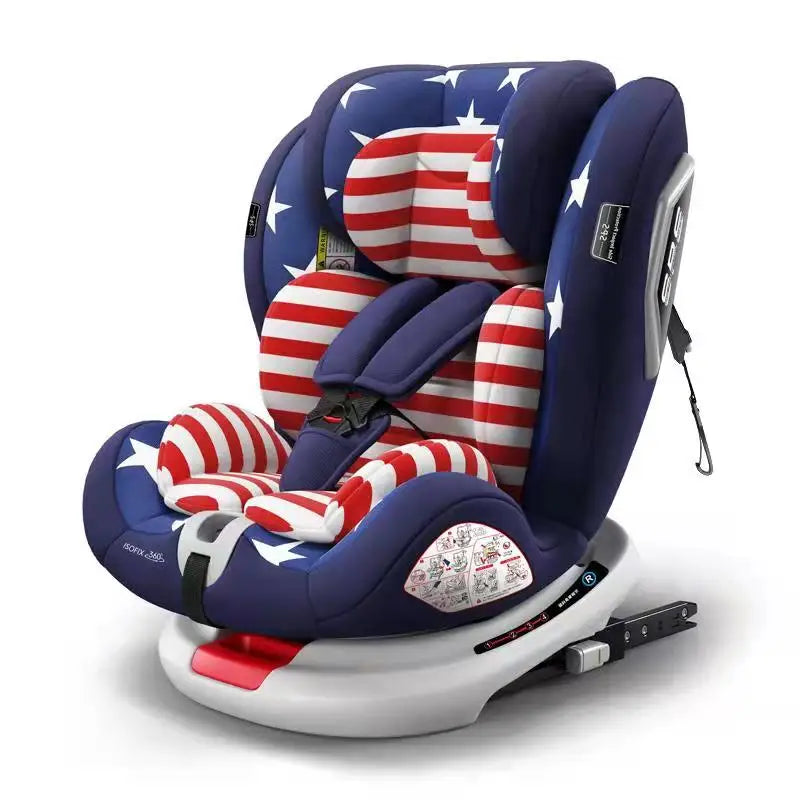New design Child Safety Seat-Car-mounted Baby Car Seat with 360-degree Rotation CE Certified 22-27kg Capacity