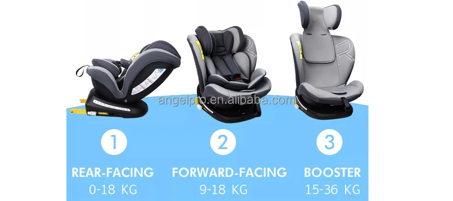 Baby Car Safety Seat 360 ° Freely Rotatable Baby Safety Seat Suitable for Cars 0-12 Years Old Can Lie Down or Sit
