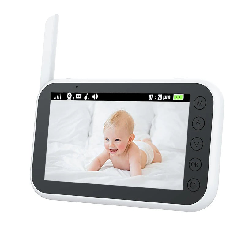 4.3 Inch Digital Wireless Baby Monitor Music Player Two-way Intercom Night Vision and Room Temperature Monitoring 4.3 Inch Digit
