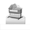 Portable Unisex Foldable Metal Cradle Crib Newborn Mobile Bed & Play Bed Baby Supplies
