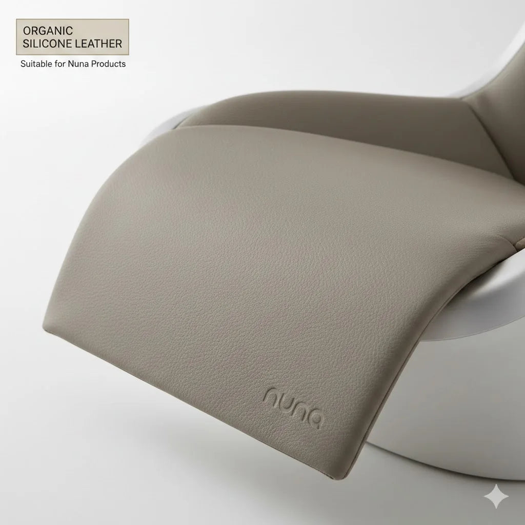 Eco-friendly Silicone Leather for Baby Car Seat and Stroller Skin-friendly Vegan Synthetic Leather Stain Resistant Antibacterial
