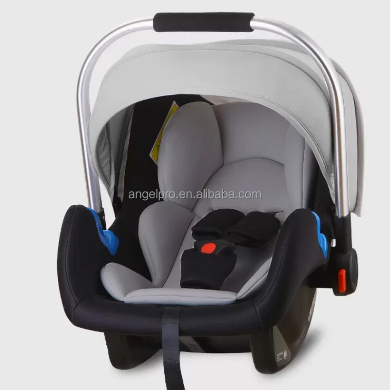Factory Supply Grey with Black Beige with Blue pink Red Knitted Fabric Plastic Body Baby Newborn Car Seats