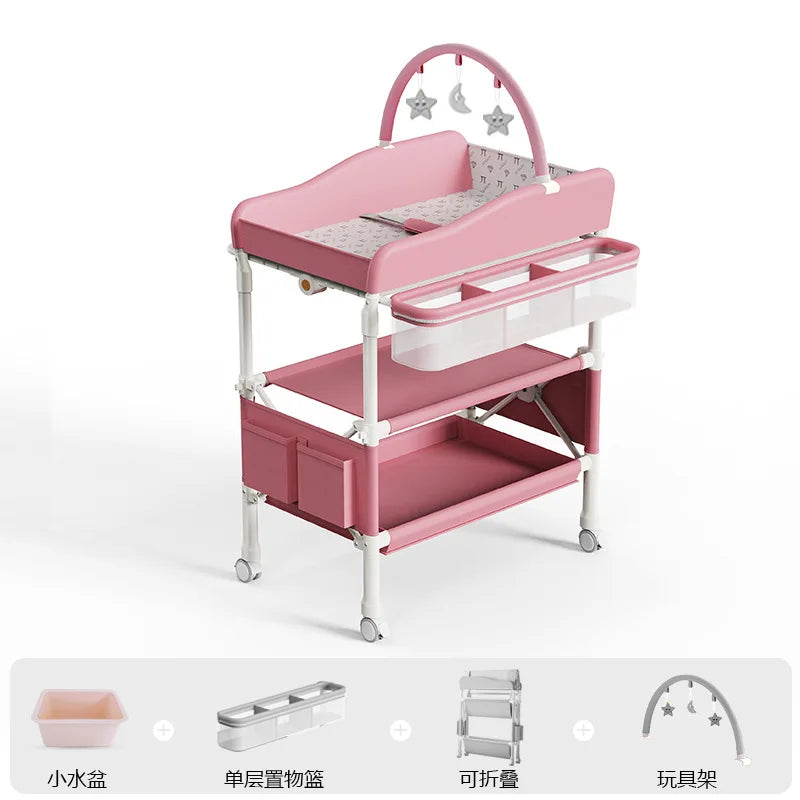 New Style Two-in-One Multi-functional Cotton Animal Print Baby Changing Table with Travel Potty for Newborns and Toddlers