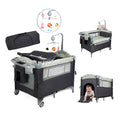 Pack n Play Portable Playard with Bassinet Baby Travel Crib with Changing Table Newborn to Toddler Folding Nursery Bed Playpen