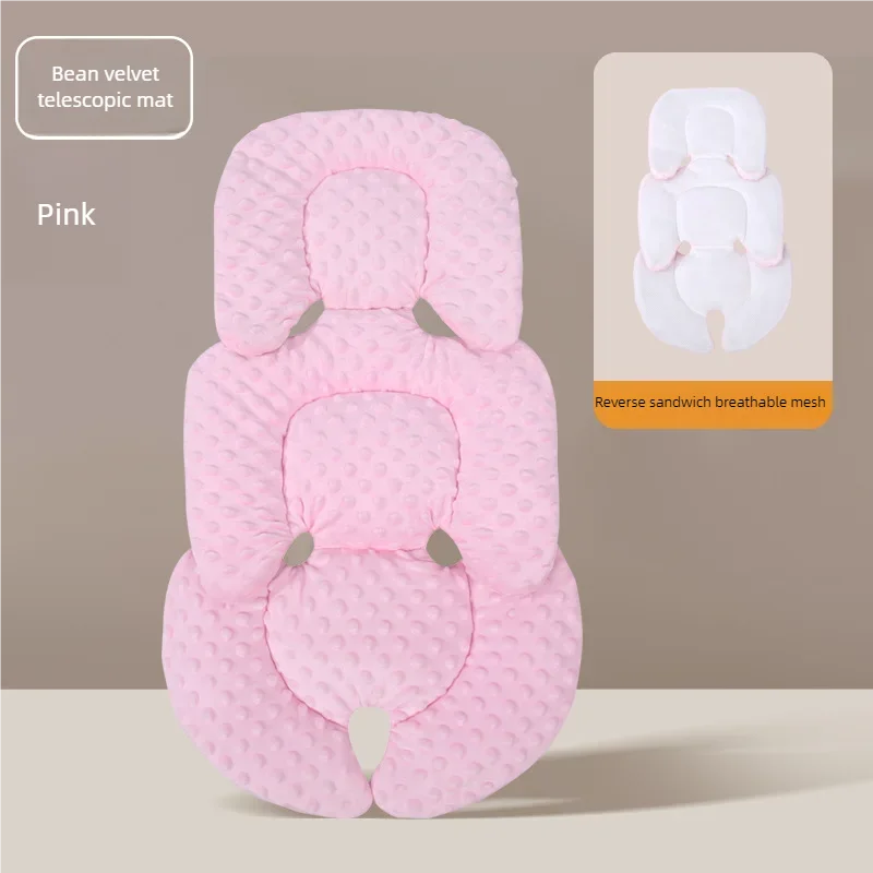 Baby stroller cushion universal insulation mattress insert for car seat, breathable mesh on both sides for all seasons