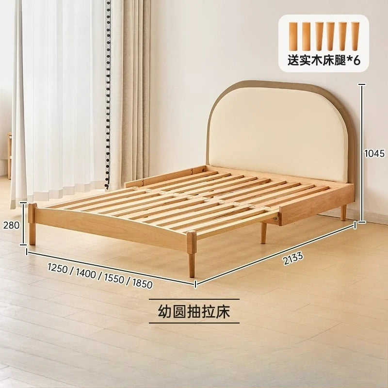 Customizable Solid Wood Children's Bed Popsicle House Tent Telescopic Bed Children's Room Platform Boy Girl Climbing