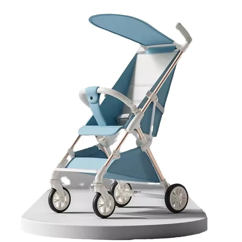 Ultralight Stroller Lightweight Four-wheel Baby Carriage Foldable Large Space Children's Stroller Luxury Station Wagon