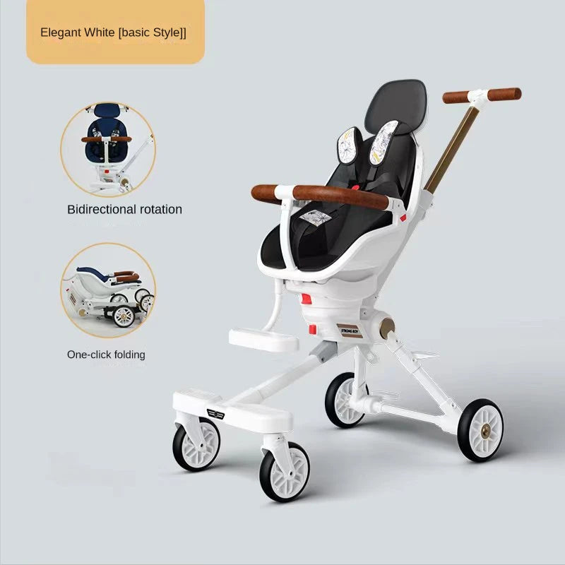 New Lightweight stroller can be carried on the plane baby stroller foldable Can sit and lie down baby trolley car four wheels