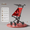 High Landscape Stroller Light Travel Trolley Light and Foldable Portable Travel Baby Stroller Four Wheel Trolley Cart