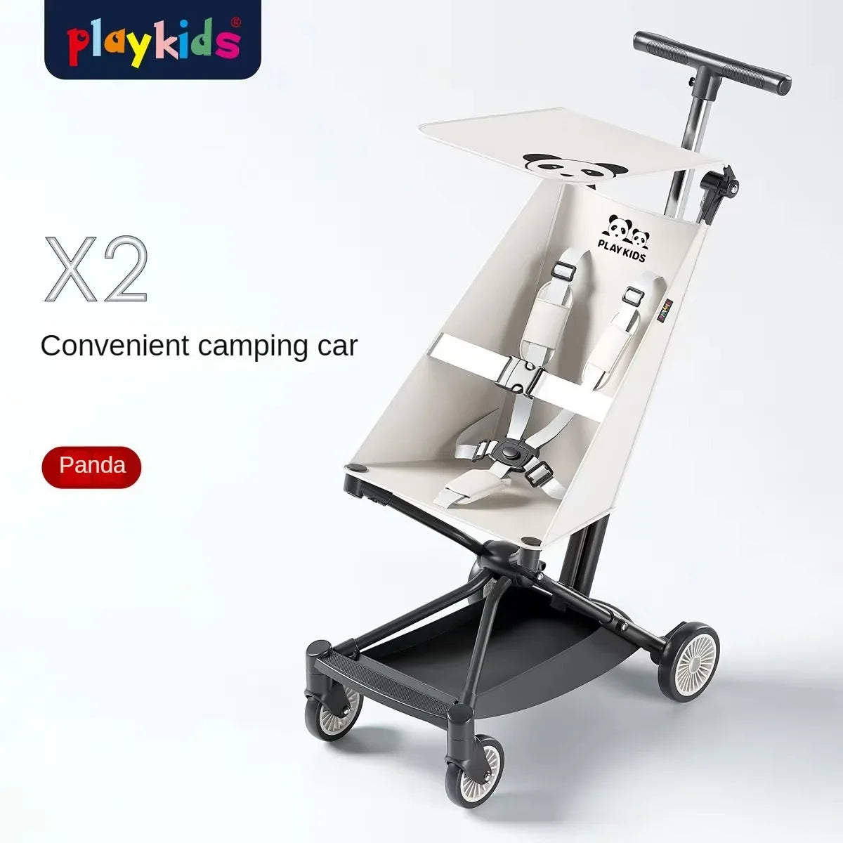 Ultra Lightweight Four Wheel Stroller Foldable Portable Simple Baby Stroller Lightweight Travel Pram Camping Style Baby Stroller