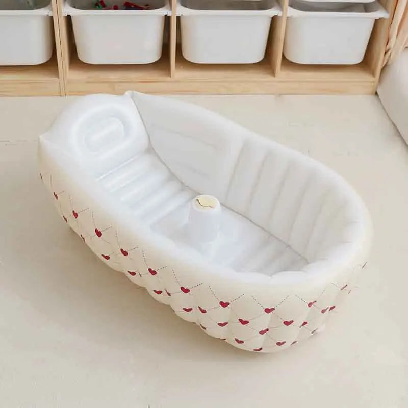 Non Slip Portable Baby Bath Tub Foldable Inflatable Swimming Pool For Kids Infant Bathtub