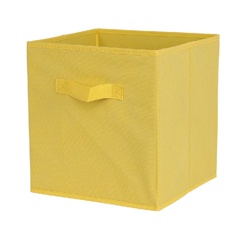 Collapsible Cube Storage Bin Non Woven Fabric Storage Box Home Supplies Closet And Toys Storage,Clothing bookcase storage box