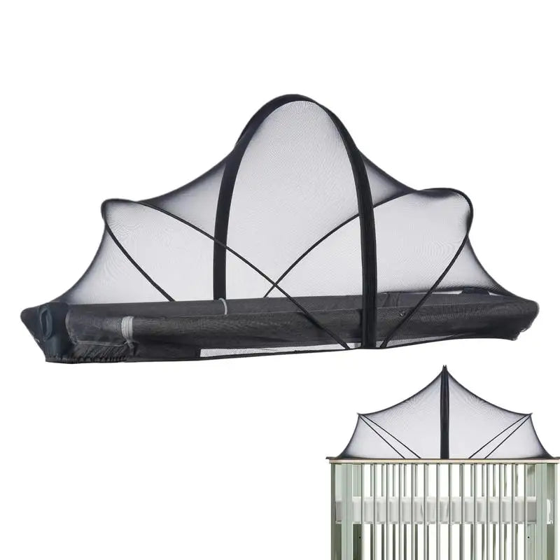 Bassinet Cover Bassinet Netting Cover Breathable Foldable Mesh For Rocking Cradle Stroller Playard Toddler Hammock Small Spaces