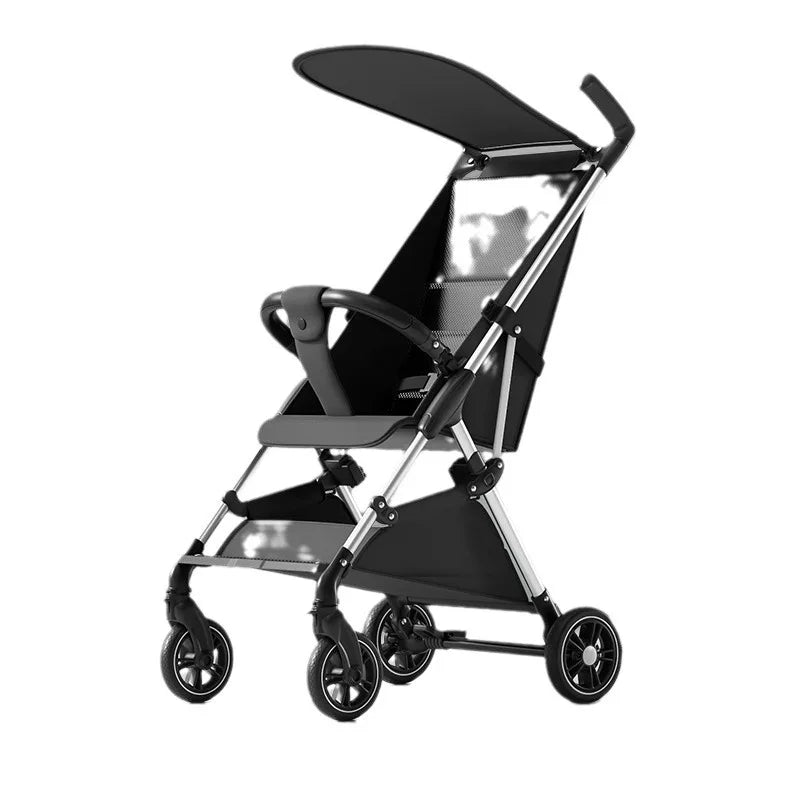 Ultralight Stroller Lightweight Four-wheel Baby Carriage Foldable Large Space Children's Stroller Luxury Station Wagon