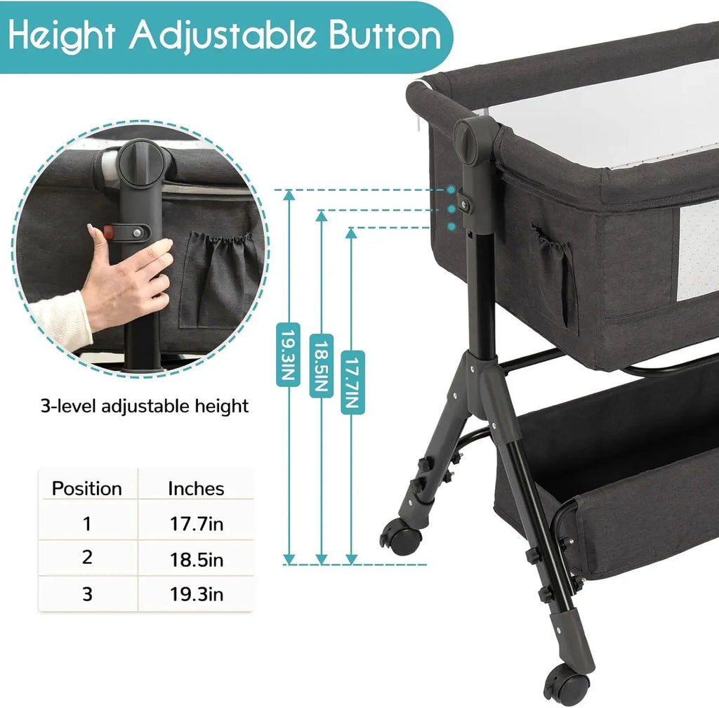 Baby Bassinet Bedside Sleeper Newborn Infant Portable Bed