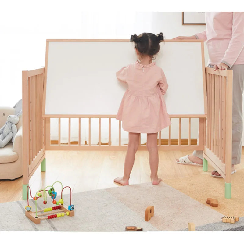 Custom Modern Design Wooden Baby Crib Low Moq Eco-Friendly Easy Assembly Non-Toxic Wooden Crib for 0-3 Years