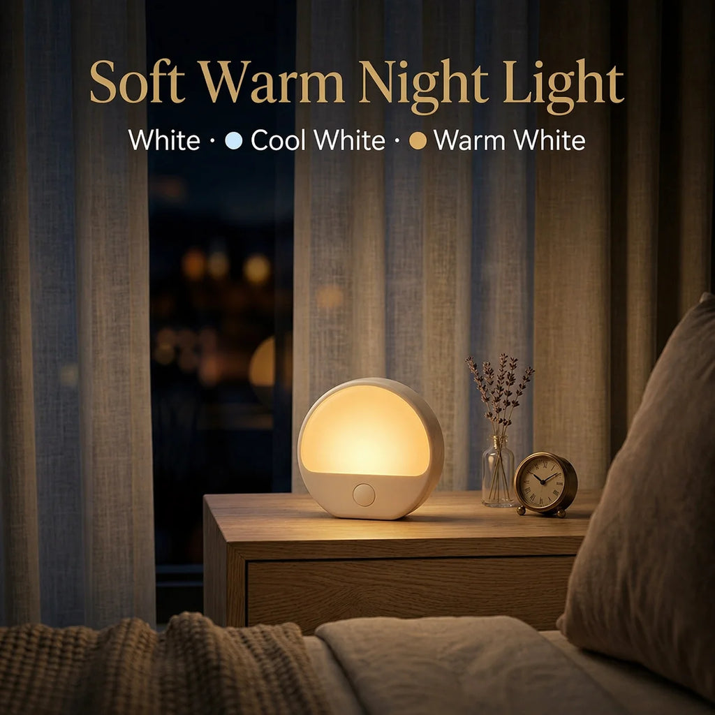 White Noise Sleep Lamp, Touch Night Light, 3 Modes, Timer, Portable Sound Machine for Better Sleep