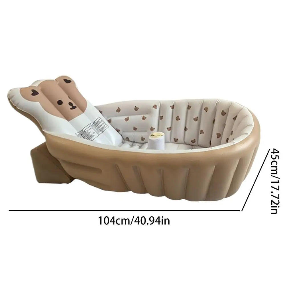 Baby Swimming Bathtub Children's Portable Outdoor Inflatable Pool  Adjustable Bathing Support Seat Newborn Swimming Pool