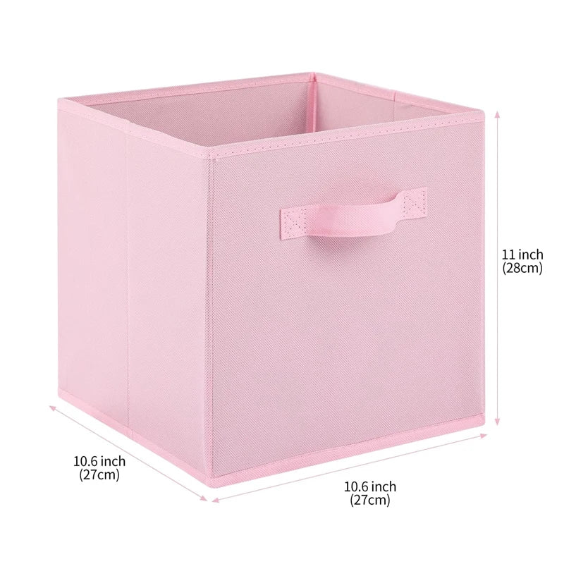 Collapsible Cube Storage Bin Non Woven Fabric Storage Box Home Supplies Closet And Toys Storage,Clothing bookcase storage box