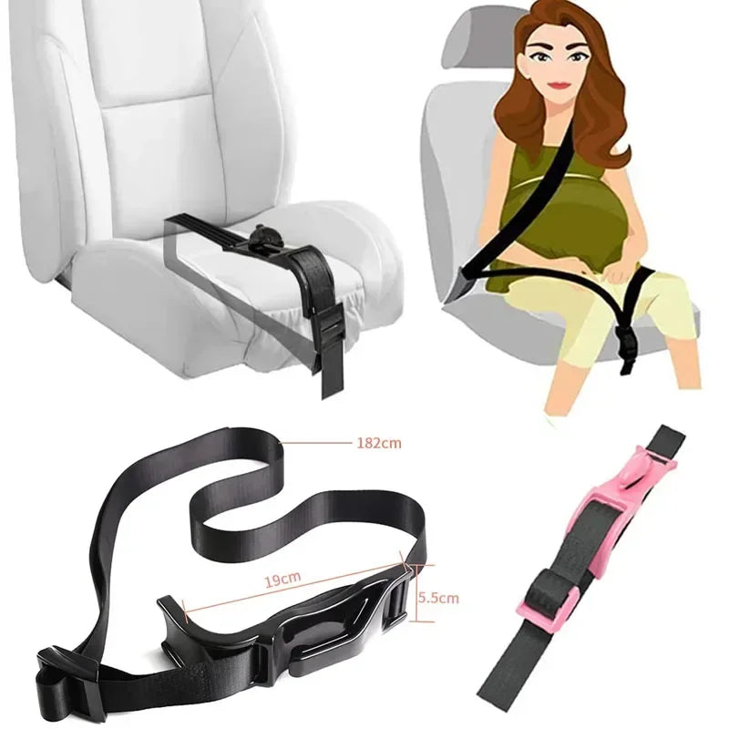 Pregnant Car Seat Safety Belt Woman Maternity Belly Support Belt Moms Belly Unborn Baby Protector Adjuster Extender Accessories