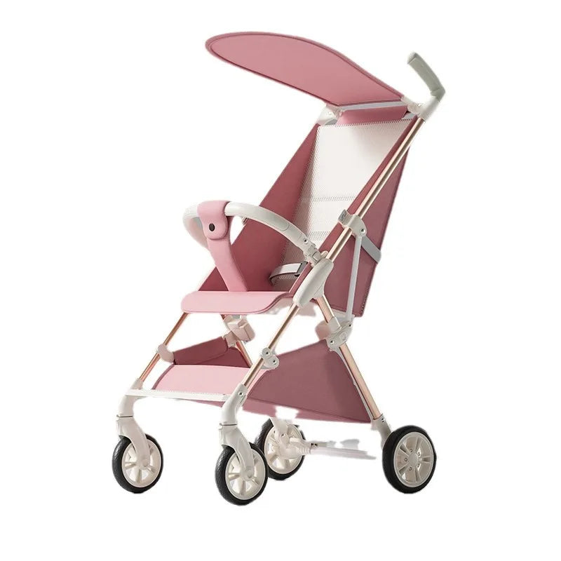 Ultralight Stroller Lightweight Four-wheel Baby Carriage Foldable Large Space Children's Stroller Luxury Station Wagon
