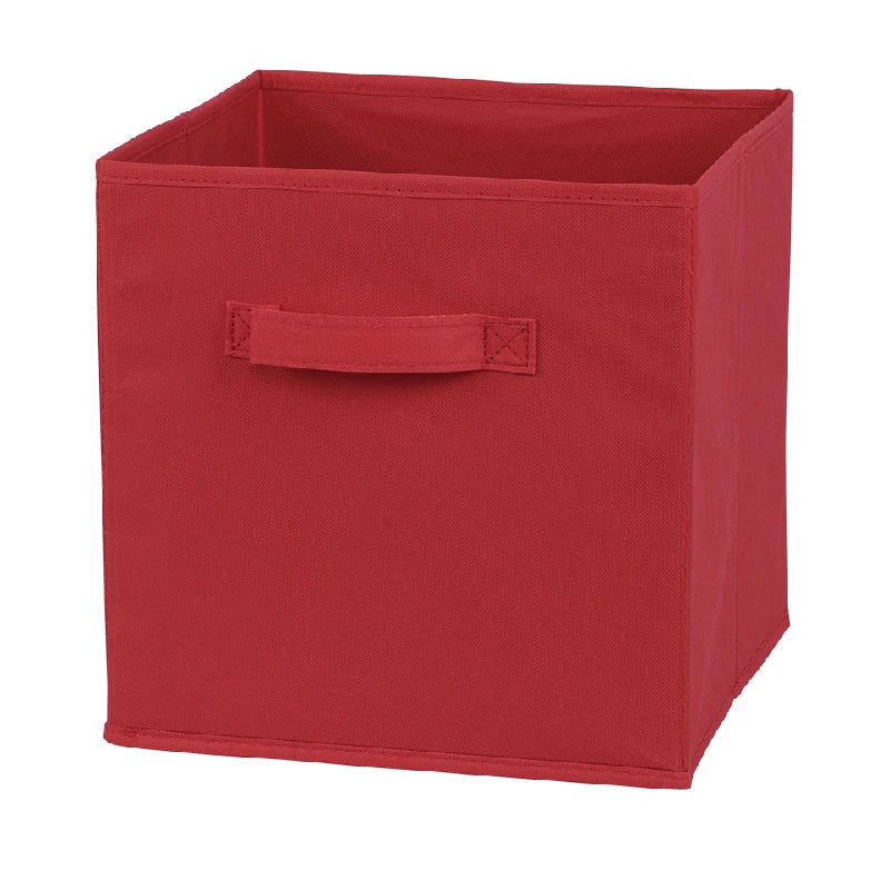 Collapsible Cube Storage Bin Non Woven Fabric Storage Box Home Supplies Closet And Toys Storage,Clothing bookcase storage box