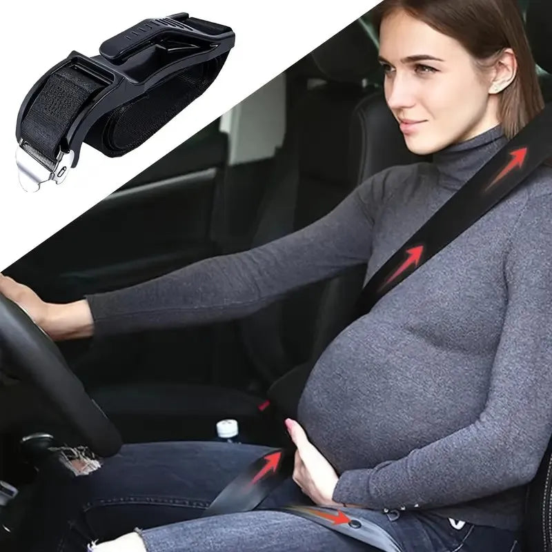 Maternity Seat Belt Anti-Chafe Belly Support Strap | Driving Assistant Anti-Squeeze Cover Limiter