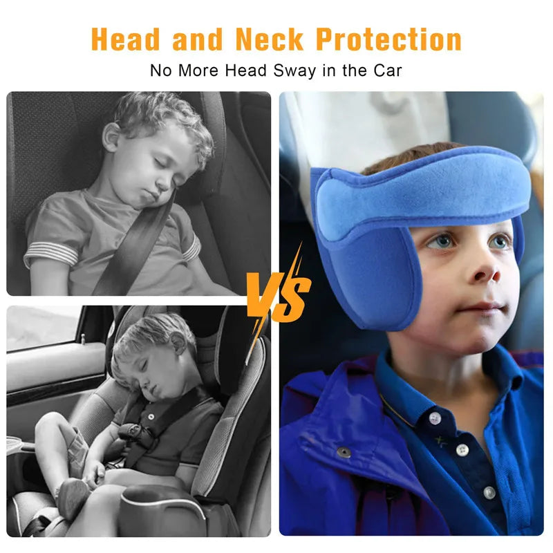 Kid Head Fixing Belt Car Baby Head Strap Child Car Baby Safety Pillow Head Belts Body Supports Support Kids Car Fastening Belt