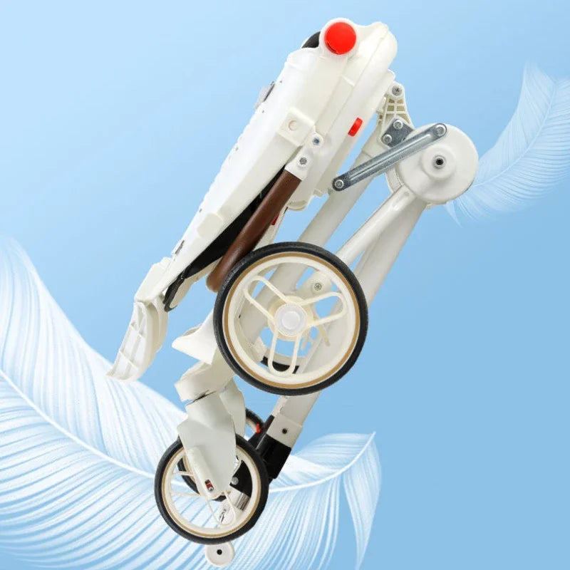 Double Portable Baby Carriage Twins Stroller Infant Stroller Foldable Second-child Baby Stroller Four-wheeled Twin Stroller