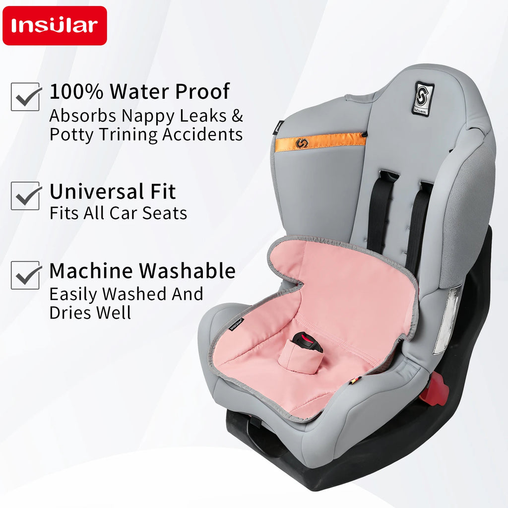 Insular Safety Seat Protective Mats Multi-functional Diaper Pad 3 Layer Waterproof Stroller Cushion Skin-friendly Child Car Seat