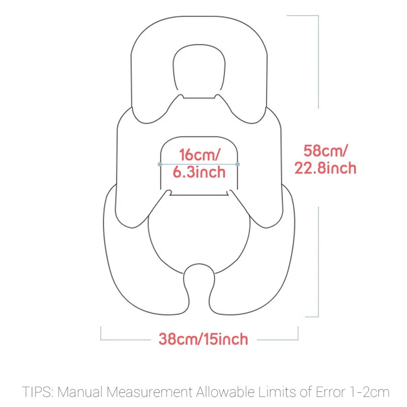 Universal Baby Stroller Seat Pad Cotton Seat Pad Baby Car Seat Cushion Child Infant Cart Mattress Mat Stroller Accessories