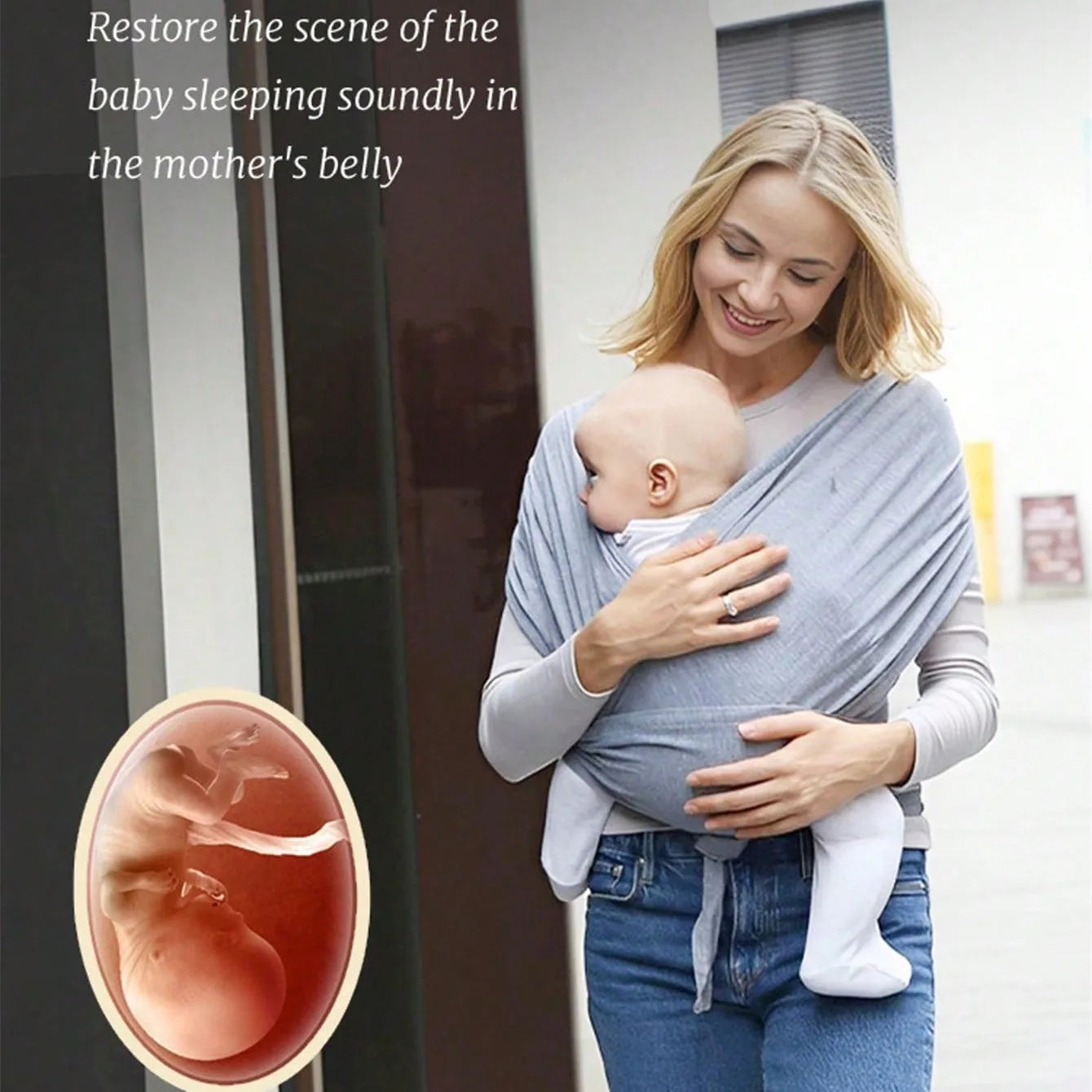 Ergonomic Baby Backpack Newborn Sling with Backpack Straps Outdoor Parenting X-shaped Support Comfortable Baby Carrier
