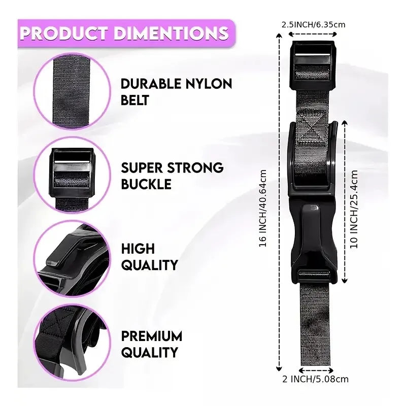 Maternity Seat Belt Anti-Chafe Belly Support Strap | Driving Assistant Anti-Squeeze Cover Limiter