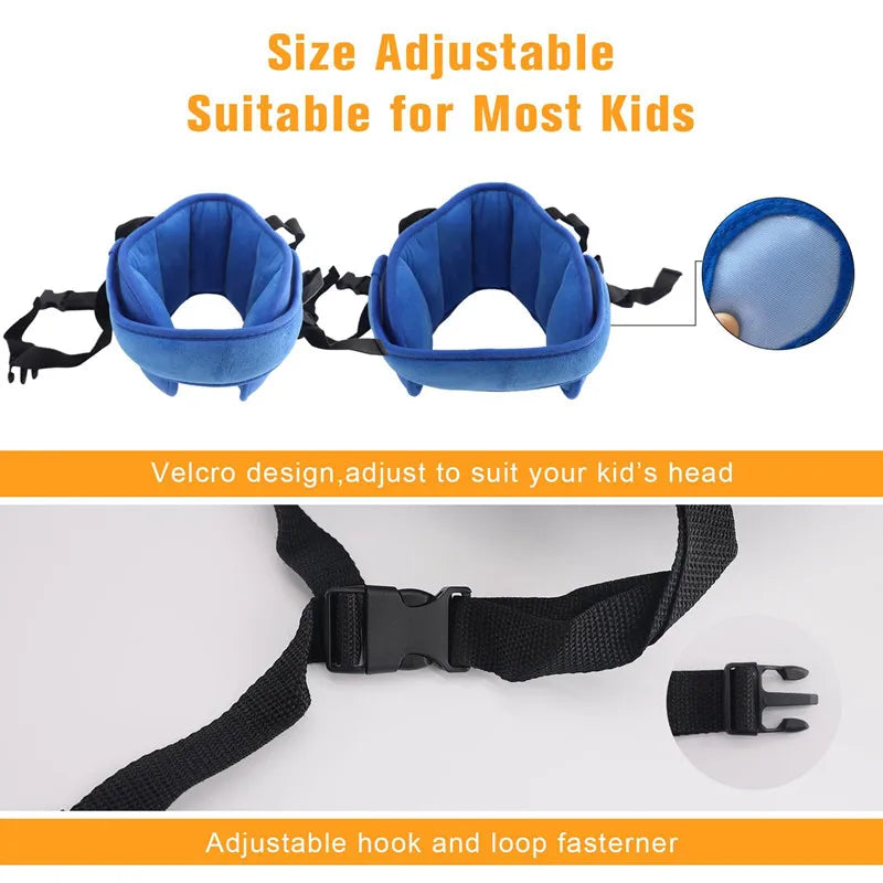 Kid Head Fixing Belt Car Baby Head Strap Child Car Baby Safety Pillow Head Belts Body Supports Support Kids Car Fastening Belt