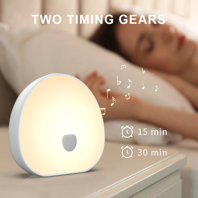 Intelligent Rechargeable Touch Seven Colors Night Light Baby Night Feeding Lamp White Noise Sleep Monitor Kids Nightlight