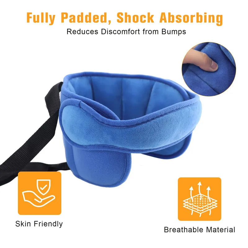 Kid Head Fixing Belt Car Baby Head Strap Child Car Baby Safety Pillow Head Belts Body Supports Support Kids Car Fastening Belt