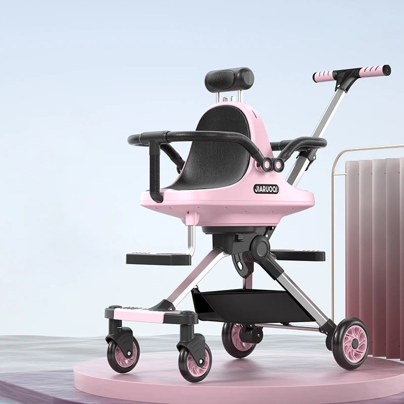 Twin Baby Stroller Double Seat Lightweight Portable Folding Aluminum Alloy Frame Removable Sunshade Umbrella Stroller